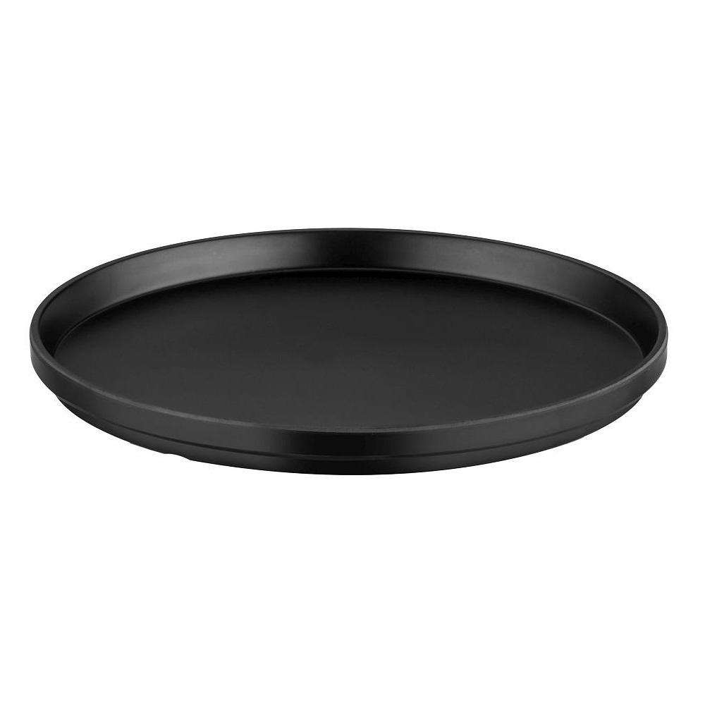 Πιάτο Μελαμινης Ρηχό Φ35xH2cm Black Matt Gravity Tria MLB2336 - 1