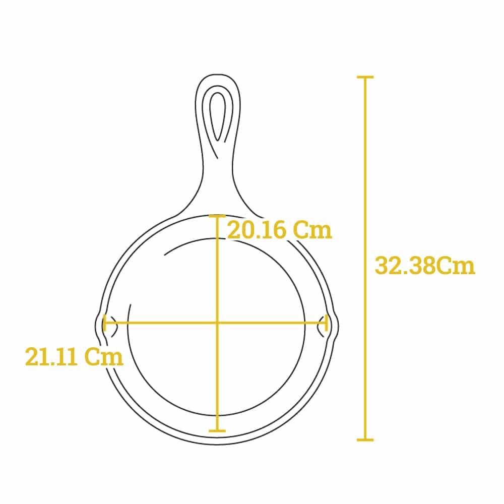 Τηγάνι Μαντεμένιο 20,32 cm Seasoned Made in USA Lodge L5SK3 - 5
