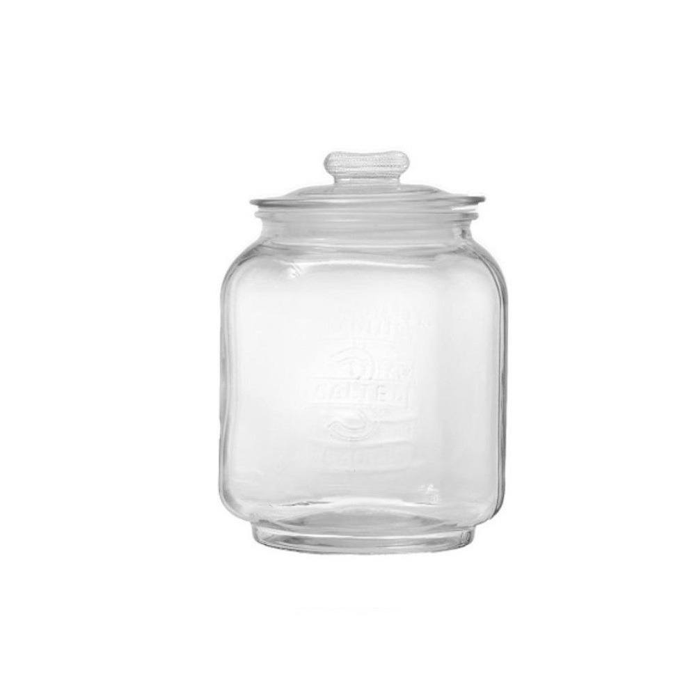 Δοχείο Γυάλινο 3Lt Με Καπάκι Φ16,5xH23cm Ανάγλυφο Classic Espiel JAR107