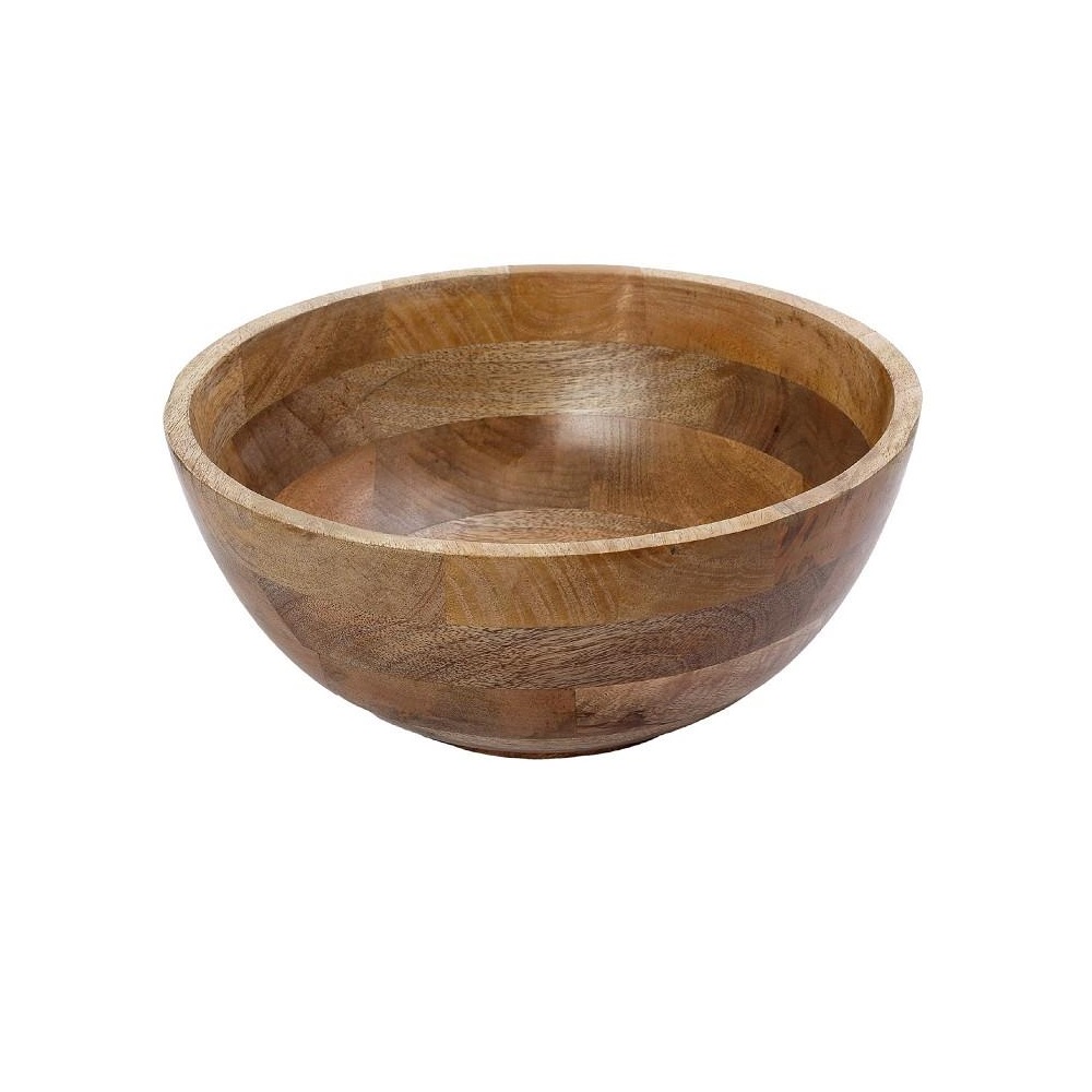 Μπολ Ξύλινο Στρογγυλό Φ17,8xH7,6cm Natures Breeze Espiel GPA108 - 1