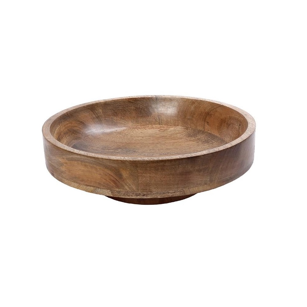 Μπολ Ξύλινο Στρογγυλό Φ33,6xH10,8cm Natures Breeze Espiel GPA113 - 1