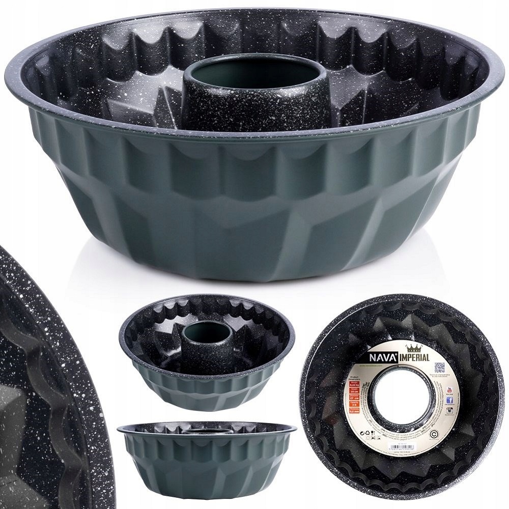 Φόρμα Κέικ Ατσάλινη 3Lt Φ27xΗ10cm Αντικολλητική Imperial Nava 10-103-157 - 3