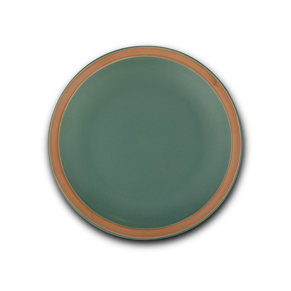 Πιάτο Ρηχό Στρογγυλό Stoneware Φ27xH3cm Athena Green Nava 10-141-060