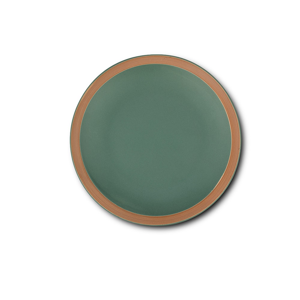 Πιάτο Ρηχό Φρούτου Στρογγυλό Stoneware Φ20xH2,5cm Athena Green Nava 10-141-061 - 