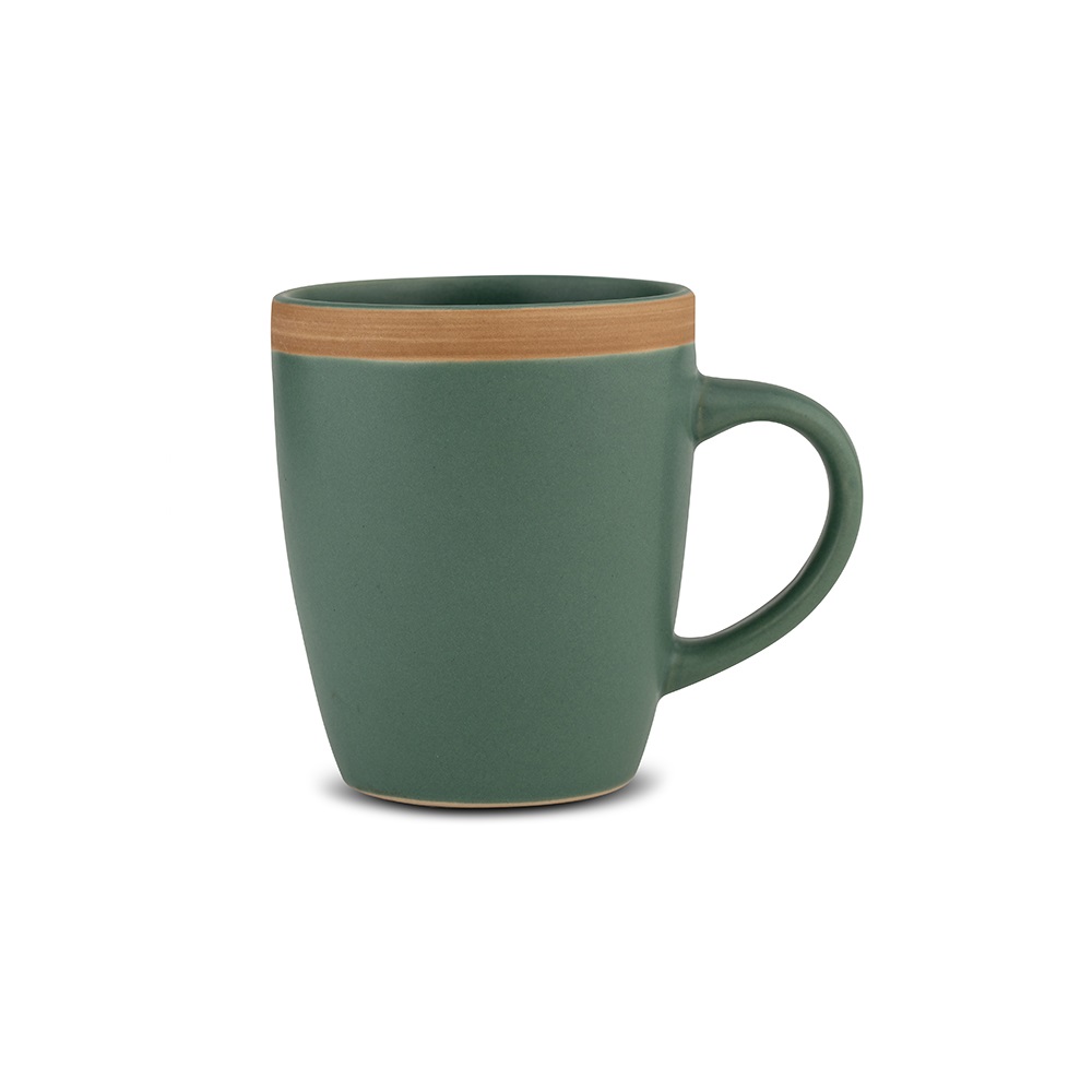Κούπα Stoneware 380ml Φ8xH10cm Athena Green Nava 10-141-066 - 2