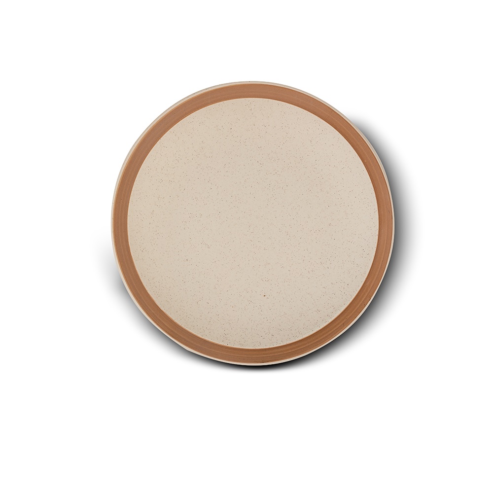 Πιάτο Ρηχό Φρούτου Στρογγυλό Stoneware Φ20xH2,5cm Athena Beige Nava 10-141-081