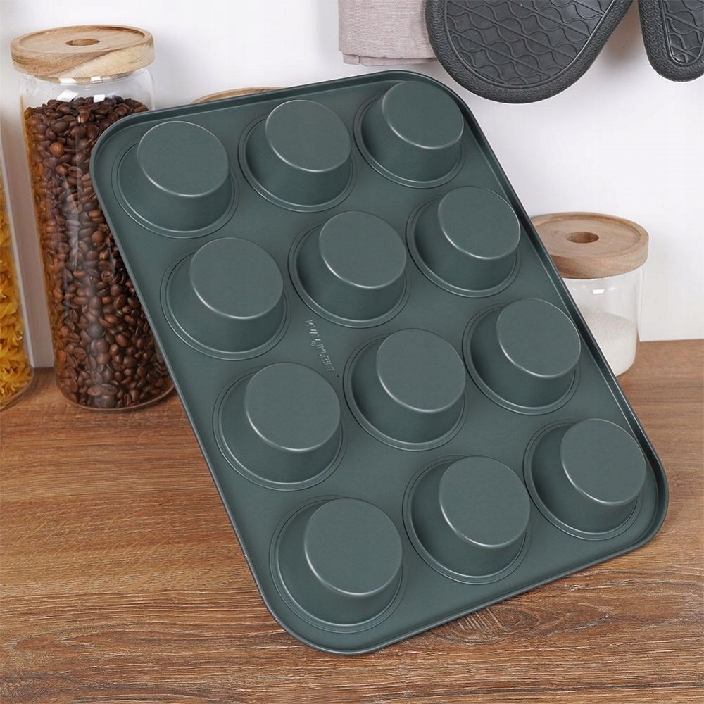 Φόρμα Ορθογώνια Για Muffins Ατσάλινη 960ml 35x26,5xH3cm Αντικολλητική Imperial Nava 10-239-004 - 3