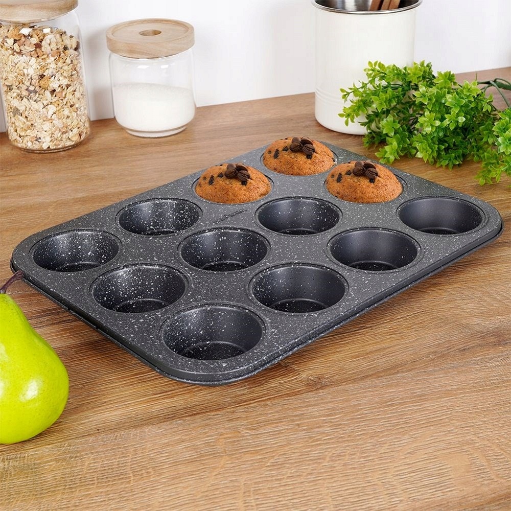 Φόρμα Ορθογώνια Για Muffins Ατσάλινη 960ml 35x26,5xH3cm Αντικολλητική Imperial Nava 10-239-004 - 5