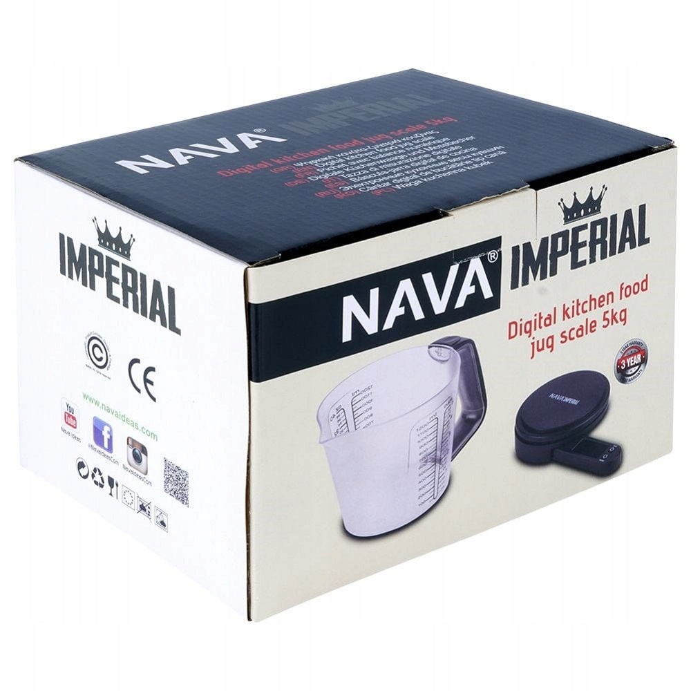 Ψηφιακή Ζυγαριά-Κανάτα 1,5Lt Κουζίνας 5kg Imperial Nava 10-274-001 - 5