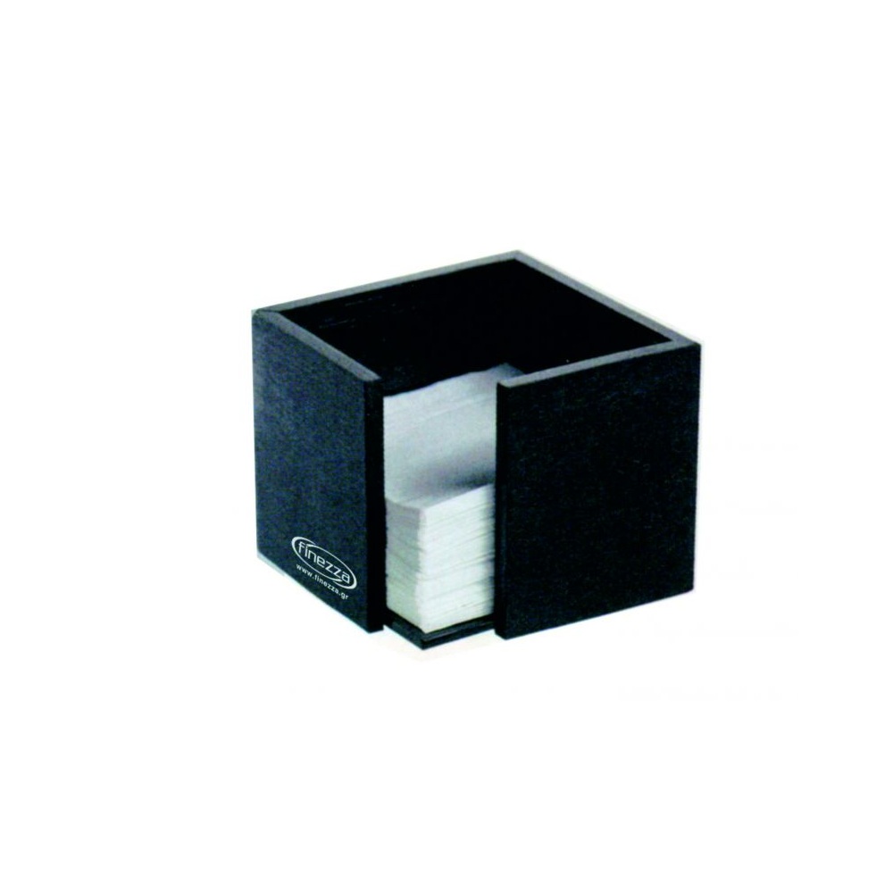 Θήκη Χαρτοπετσέτας 24x24cm Επιτραπέζια Μαύρη 1τμχ Finezza ΛΕ-ΣΥ-06 - 