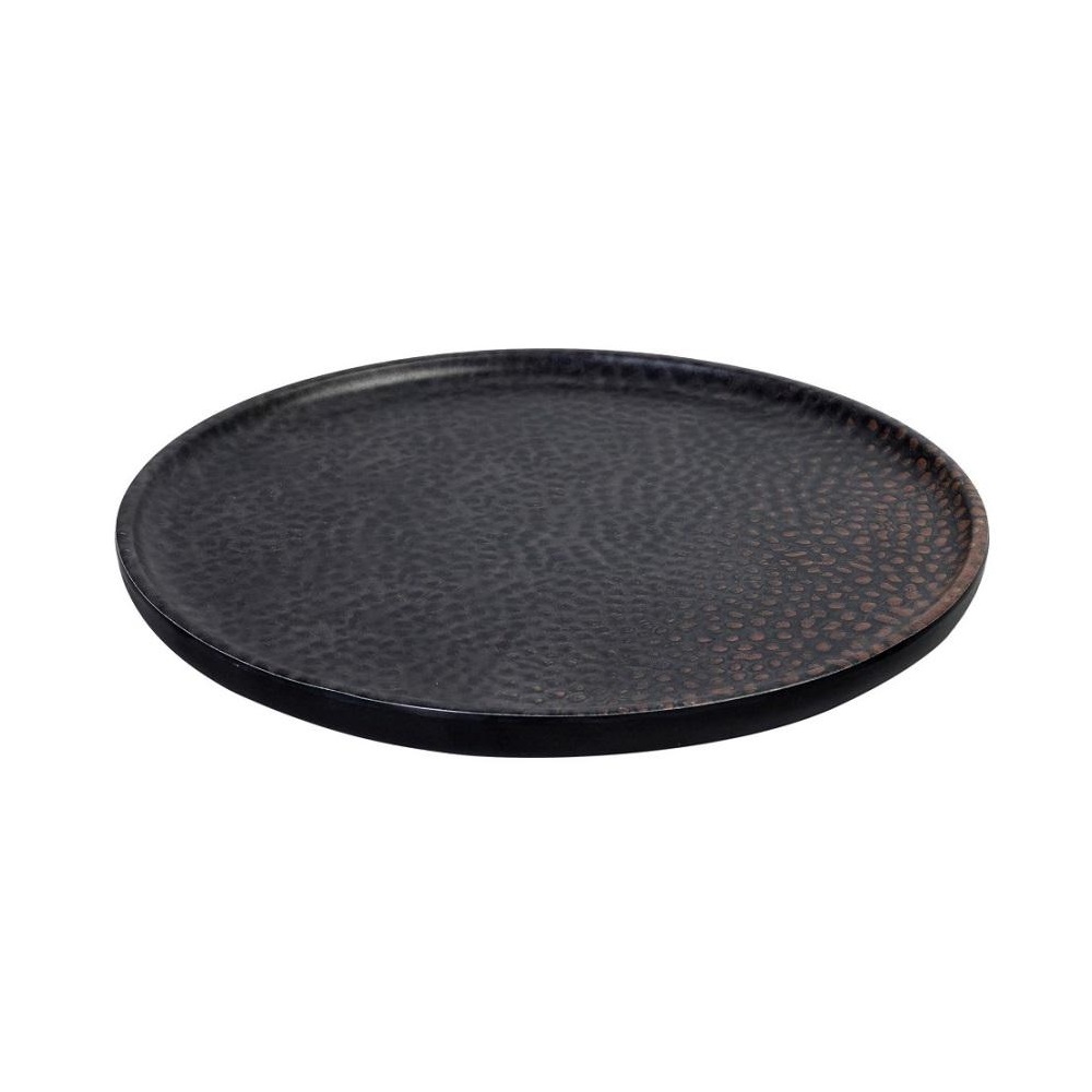 Πιάτο Μελαμίνης Ρηχό Στρογγυλό Καφέ Φ20xH2cm Sunset Espiel TOG103 - 1
