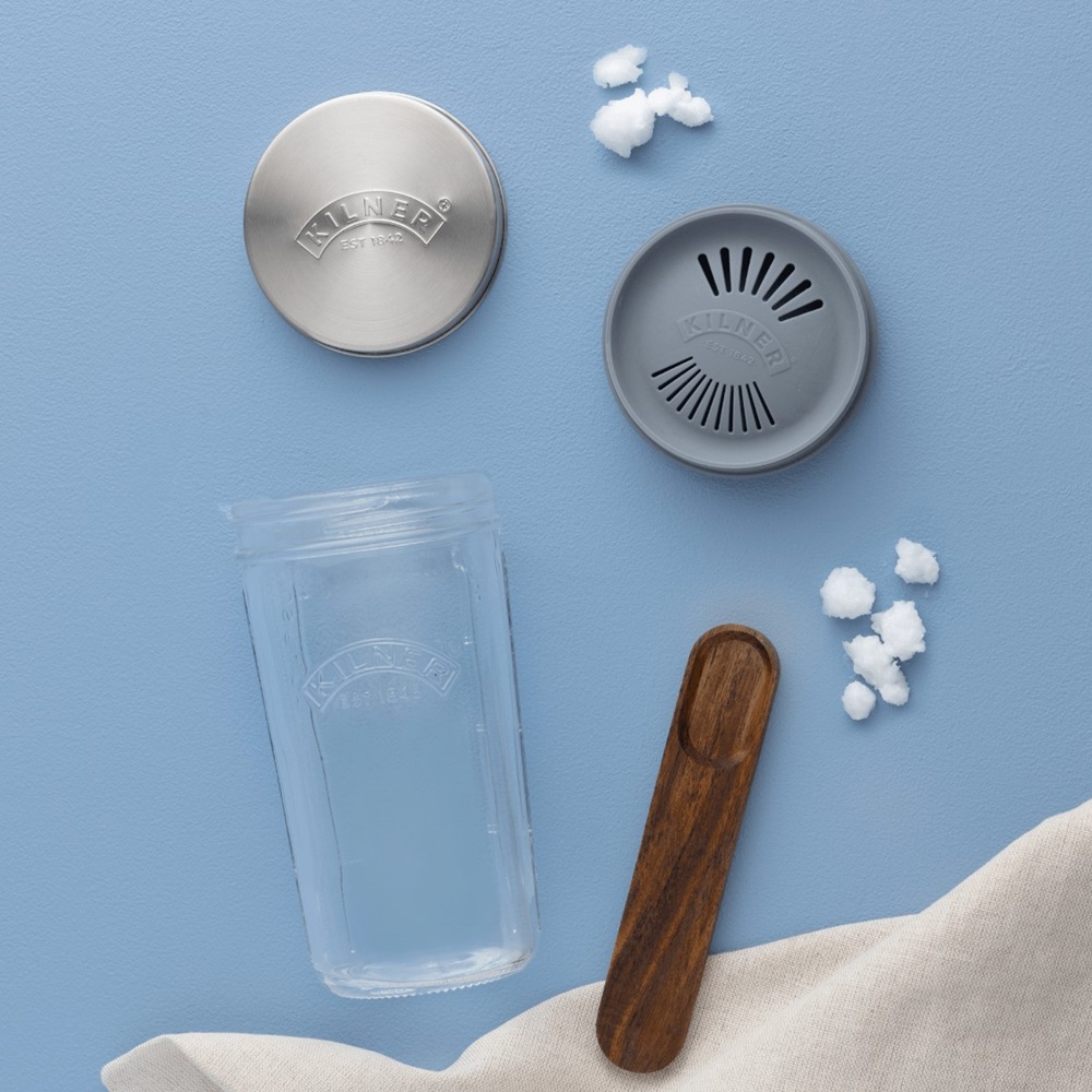Δοχείο Παρασκευής Κεφίρ Γυάλινο 500ml 10x11xH20cm & Ξύλινο Κουτάλι Μεζούρα Kilner 0025.084 - 3