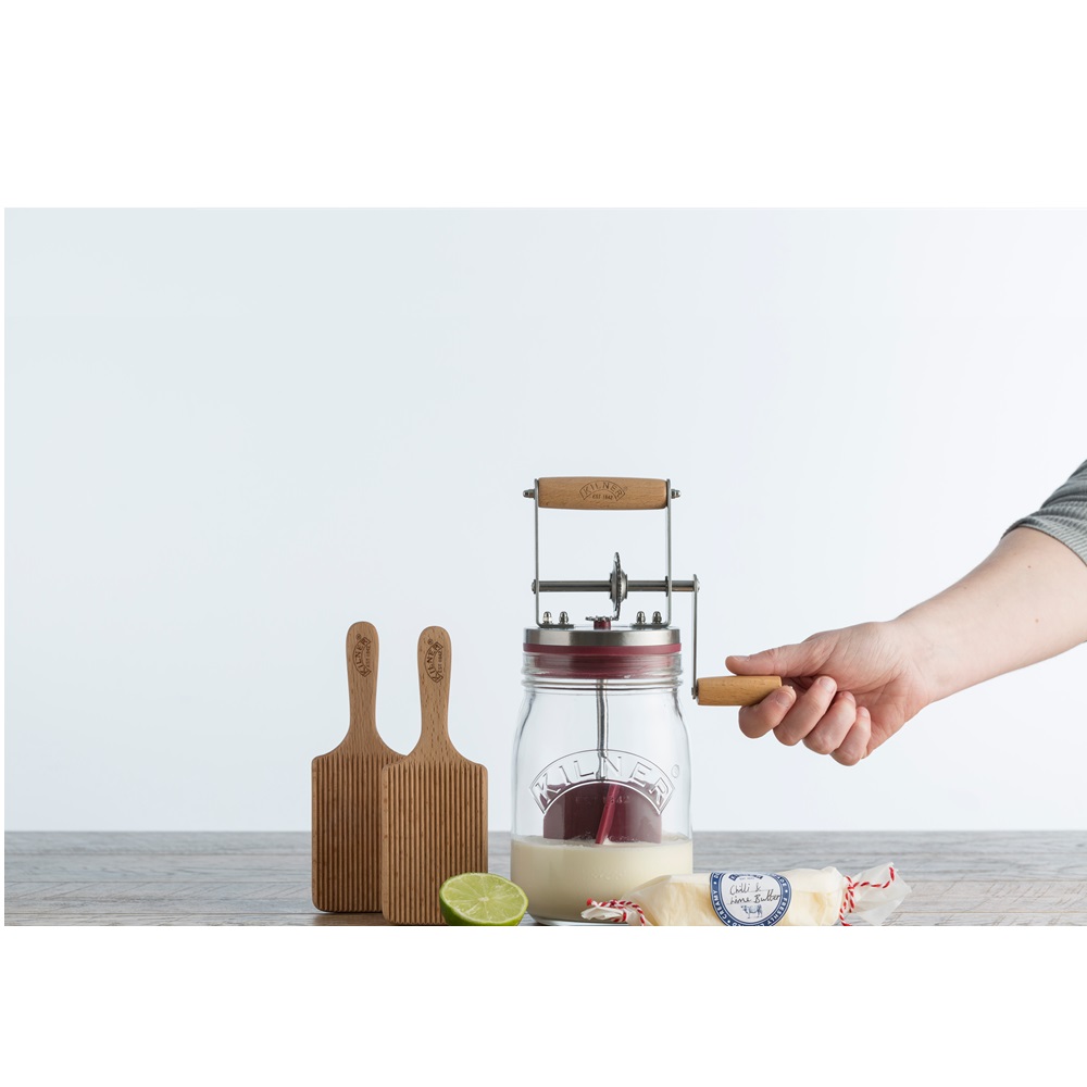 Παρασκευαστής Βουτύρου 1Lt Φ10,9xH26,9cm Γυαλί/Ανοξείδωτο Kilner 0025.348 - 2