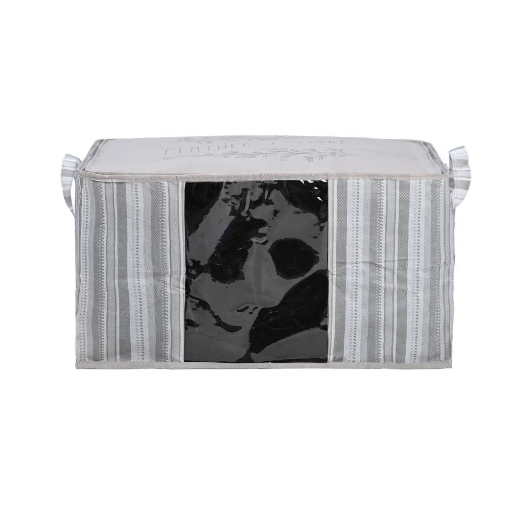 Θήκη Αποθήκευσης Υφασμάτινη 60x45xH35cm με Παράθυρο - Ivory Non Woven εstia Home Art 03-23980 - 2