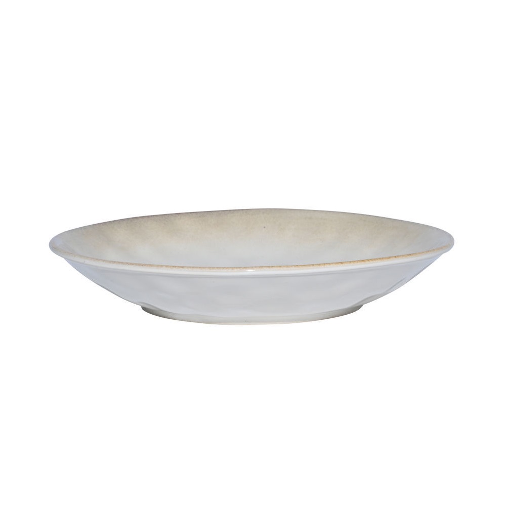 Πιάτο Βαθύ Stoneware Φ23xH3,7cm Ivory Vignette εstia Home Art 07-24369 - 2