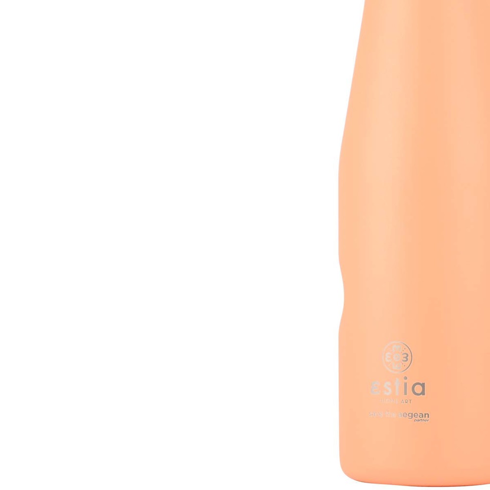 Μπουκάλι Ισοθερμικό Peach Fuzz Διπλού Τοιχώματος 500ml Ανοξείδωτο 18/8 Save the Aegean εstia Home Art 01-23447 - 3