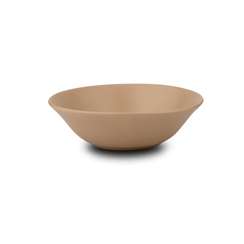 Σαλατιέρα Στρογγυλή Stoneware Μπεζ 1,1Lt Φ23xH6,5cm Soho Nava 10-099-274 - 