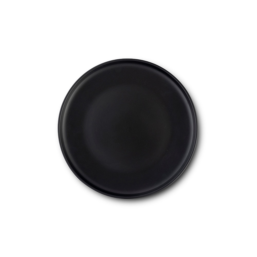 Πιάτο Ρηχό Step Στρογγυλό Stoneware Μαύρο Φ27xH3cm Soho Nava 10-099-281 - 1