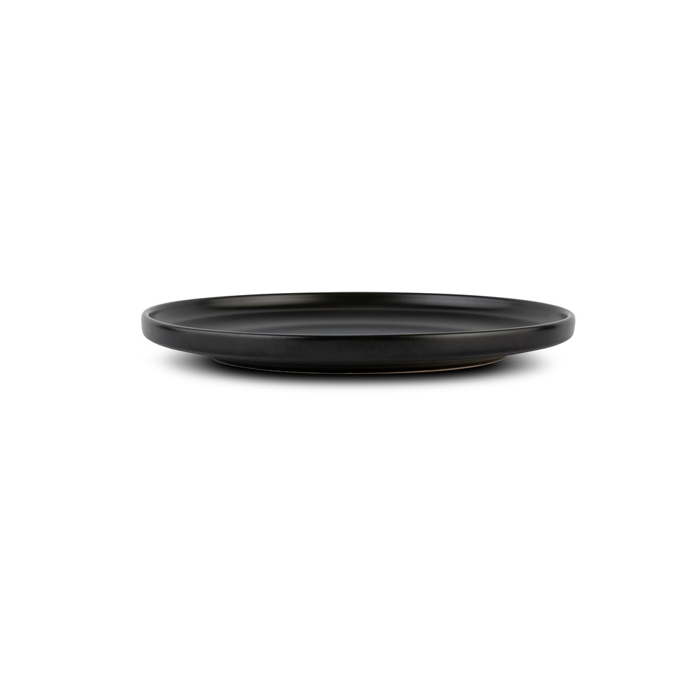 Πιάτο Ρηχό Step Στρογγυλό Stoneware Μαύρο Φ27xH3cm Soho Nava 10-099-281 - 2