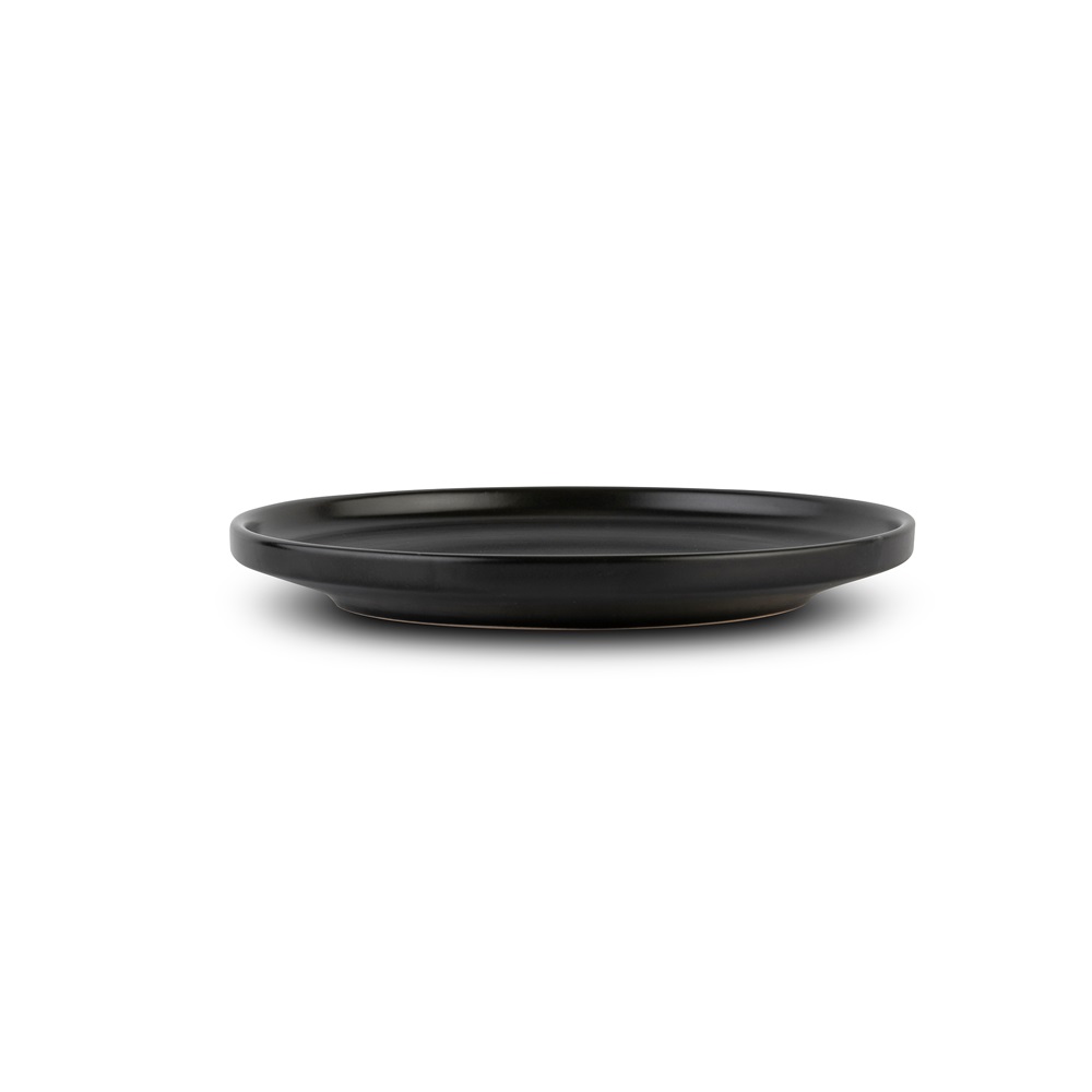 Πιάτο Ρηχό Φρούτου Step Στρογγυλό Stoneware Μαύρο Φ20xH2,5cm Soho Nava 10-099-282 - 2