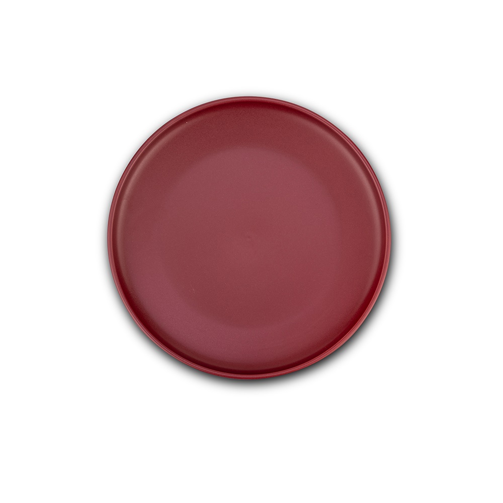 Πιάτο Ρηχό Step Στρογγυλό Stoneware Μπορντό Φ27xH3cm Soho Nava 10-099-291 - 1