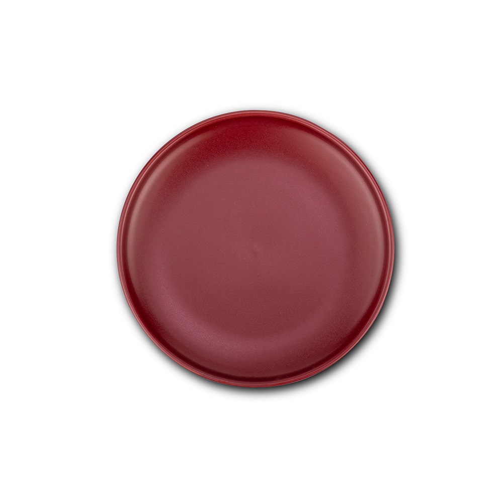 Πιάτο Ρηχό Φρούτου Step Στρογγυλό Stoneware Μπορντό Φ20xH2,5cm Soho Nava 10-099-292 - 1