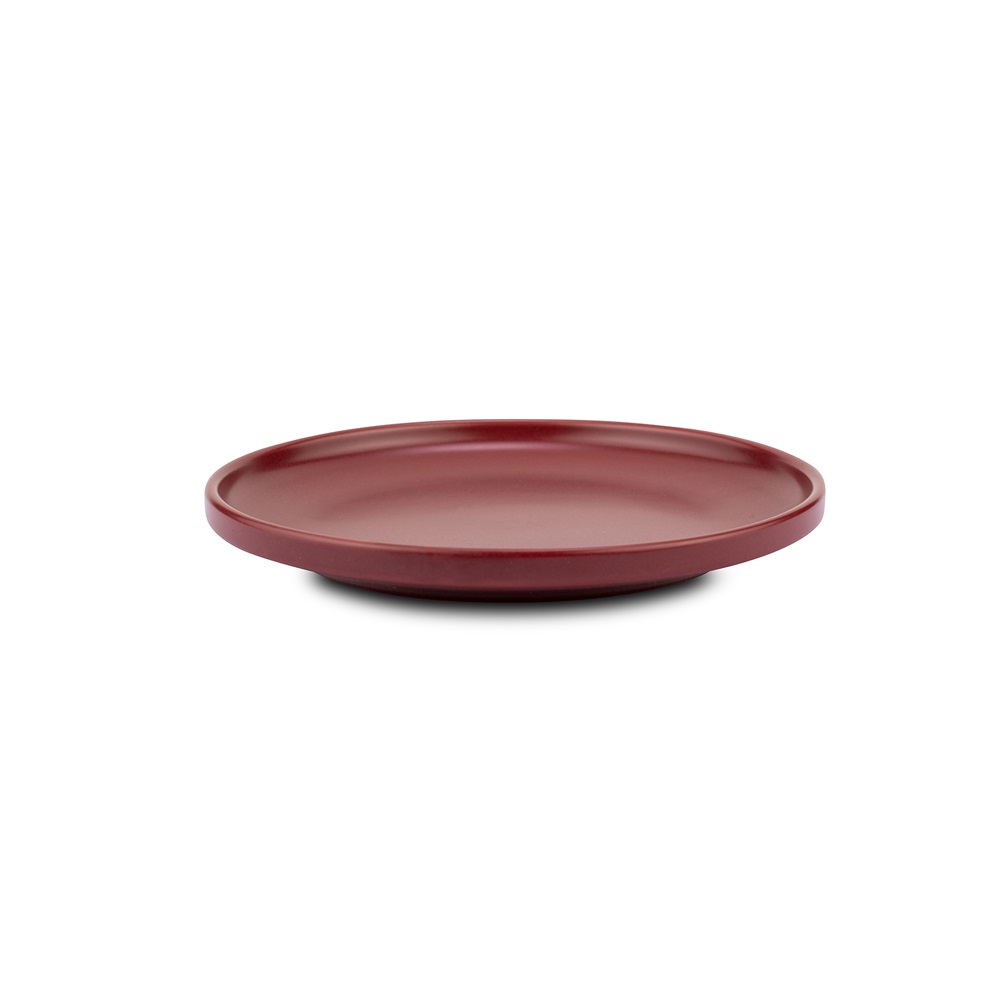 Πιάτο Ρηχό Φρούτου Step Στρογγυλό Stoneware Μπορντό Φ20xH2,5cm Soho Nava 10-099-292 - 2