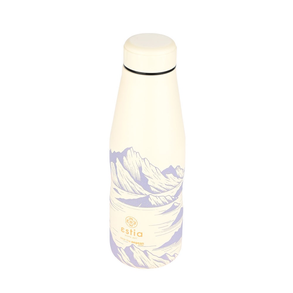Μπουκάλι Ισοθερμικό Alpine Essence Διπλού Τοιχώματος 500ml Ανοξείδωτο 18/8 Save the Aegean εstia Home Art 01-22167 - 2