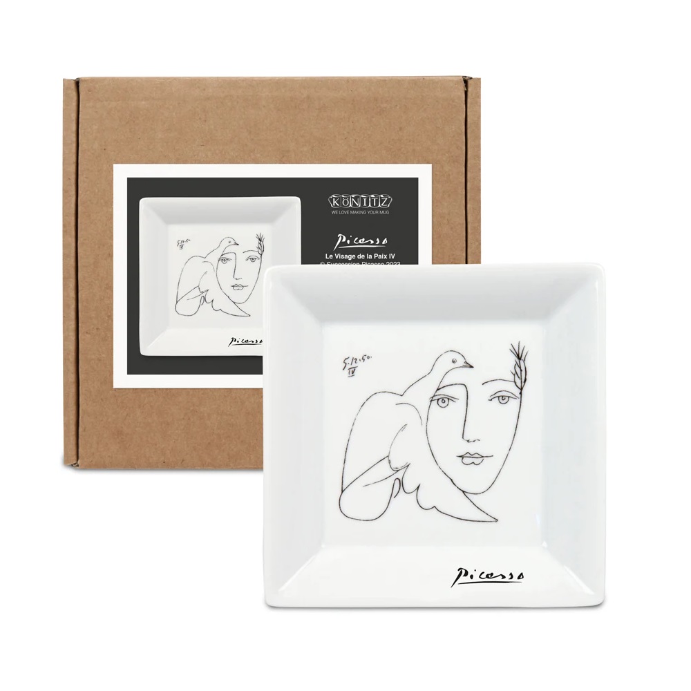 Πιάτο Πορσελάνης Τετράγωνο 13x13xH2,6cm «Le Visage» Picasso Könitz 1159221988 - 