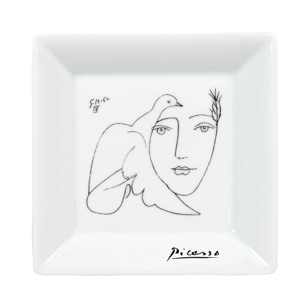 Πιάτο Πορσελάνης Τετράγωνο 13x13xH2,6cm «Le Visage» Picasso Könitz 1159221988 - 2