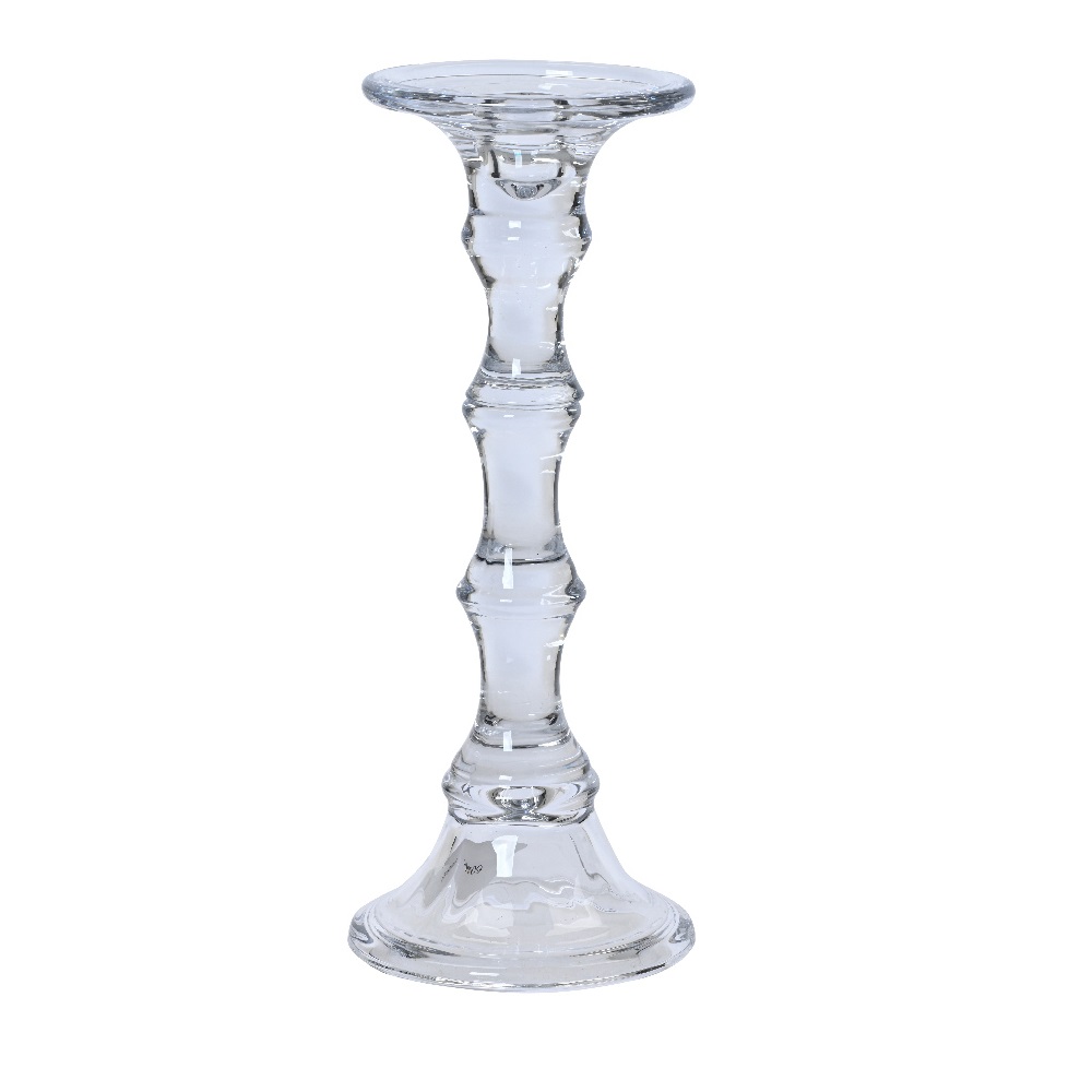 Κηροπήγιο Γυάλινο Διάφανο Φ12xH29,5cm Kaemingk 608863 - 