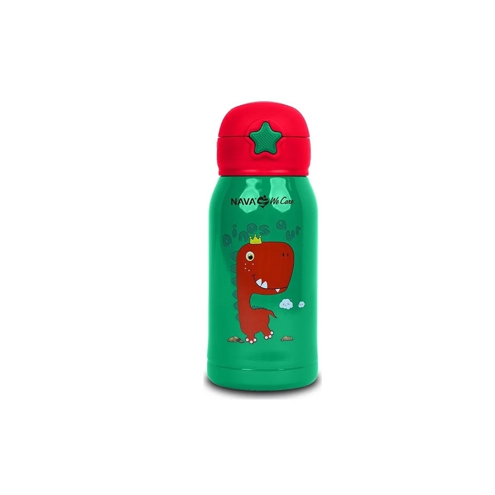 Θερμός Μπουκάλι Ανοξείδωτο 500ml Πράσινο "We Care" Nava 10-001-003