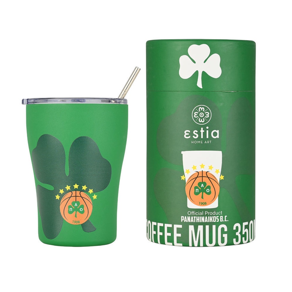 Θερμός Coffee Mug 350ml Panathinaikos BC Edition "We The Greens" εstia Home Art 00-27254 - 1