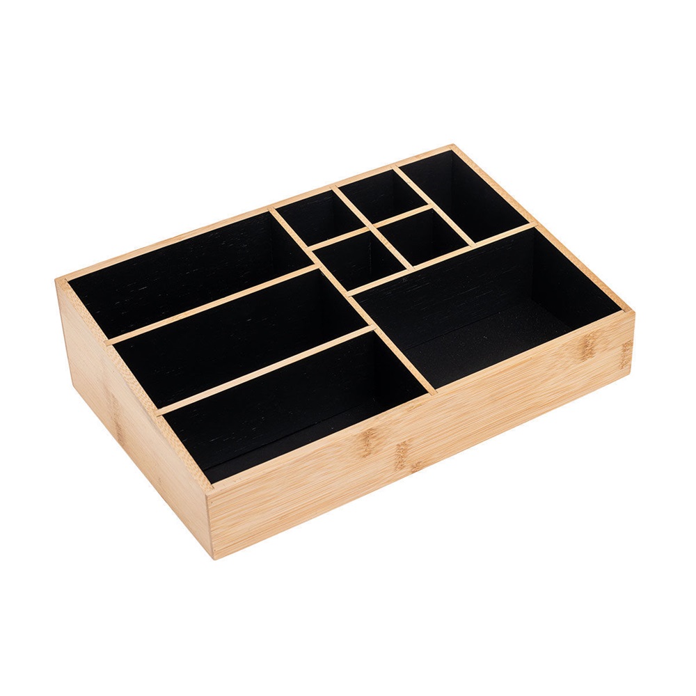 Θήκη Οργάνωσης Καλλυντικών 9 Θέσεων 33x21xH9cm Bamboo Essentials εstia Home Art 02-13127 - 