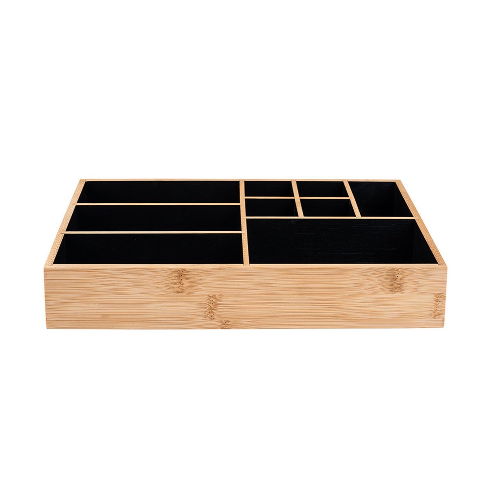 Θήκη Οργάνωσης Καλλυντικών 9 Θέσεων 33x21xH9cm Bamboo Essentials εstia Home Art 02-13127 - 2