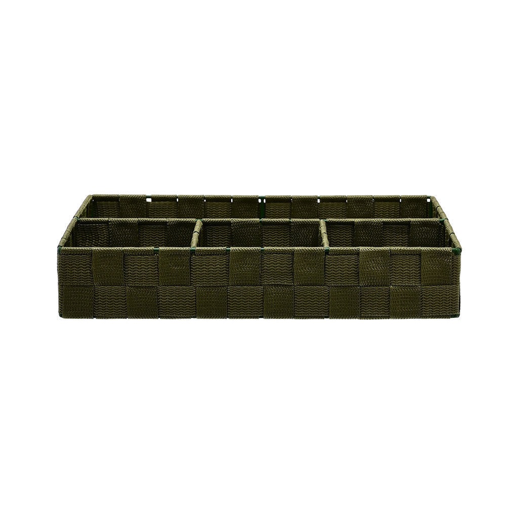 Καλάθι Οργάνωσης 4 Θέσεων 33x23x6cm Λαδί Olive Series εstia Home Art 04-14919 - 2