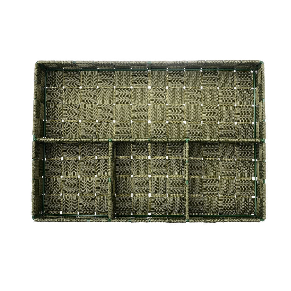 Καλάθι Οργάνωσης 4 Θέσεων 33x23x6cm Λαδί Olive Series εstia Home Art 04-14919 - 3