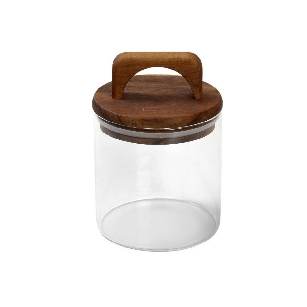 Δοχείο Γυάλινο με Καπάκι Bamboo 550ml Espiel TUL104 - 1
