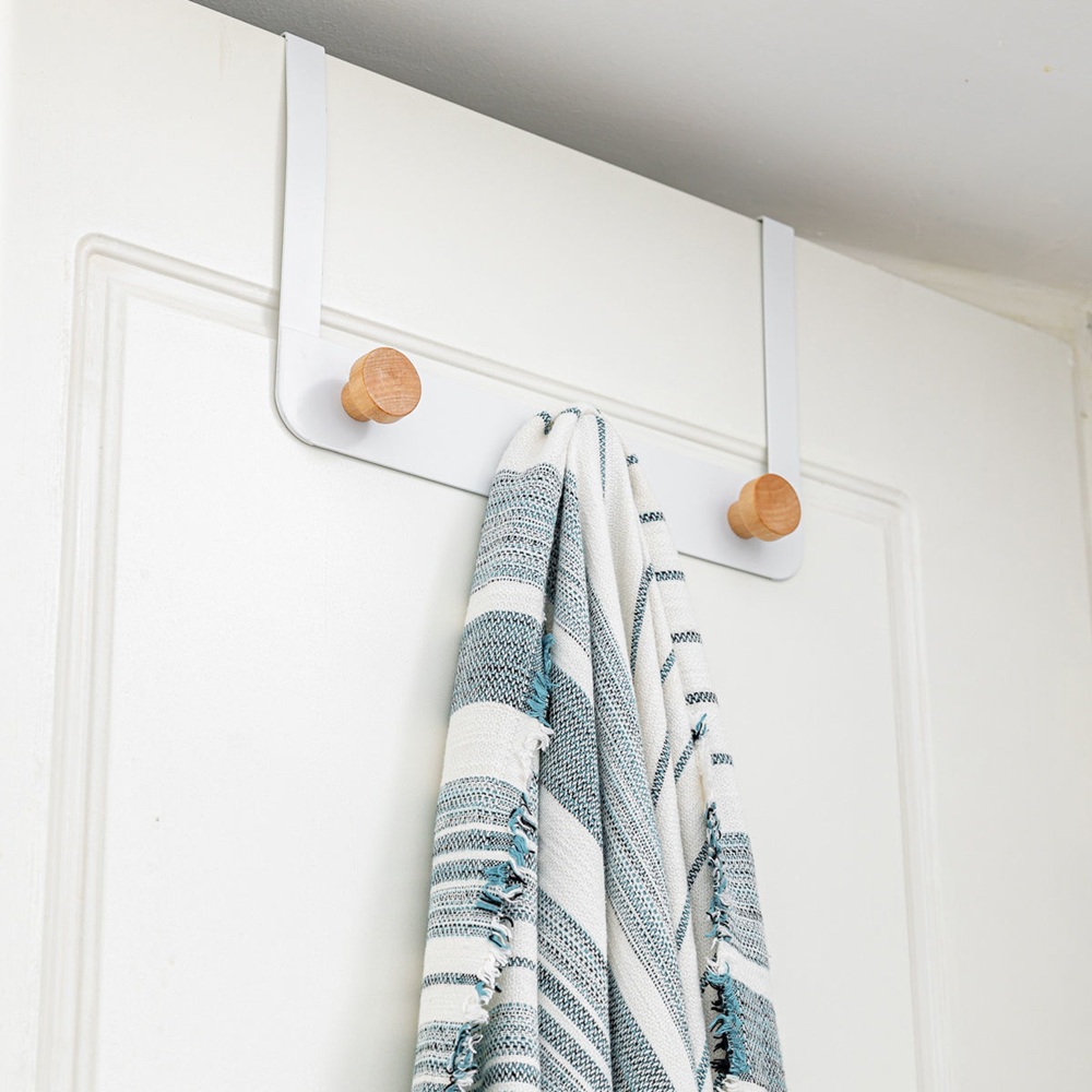 Κρεμάστρα Πόρτας Μεταλλική Λευκή 5 Θέσεων Estia 02-18290 - 5