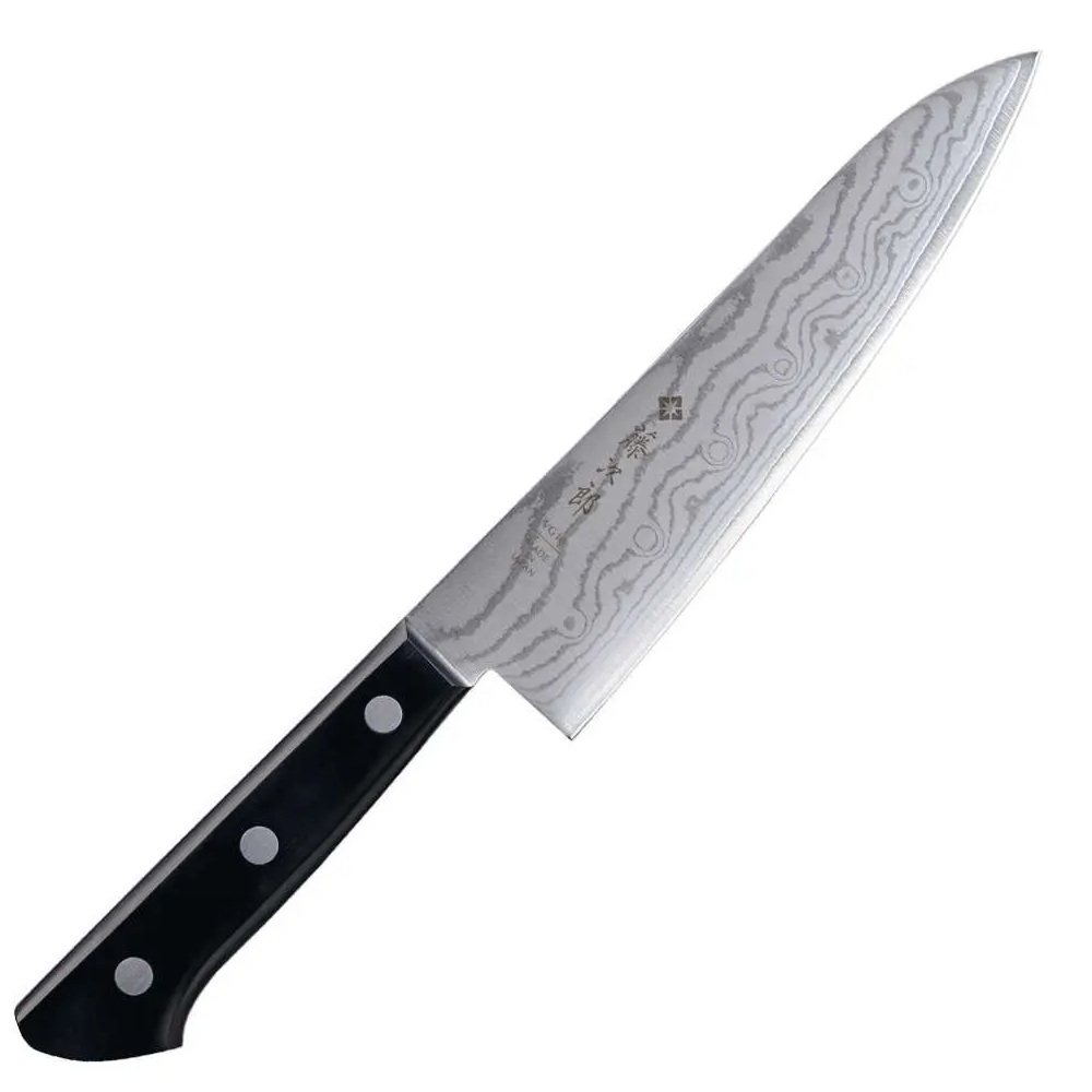 Μαχαίρι Σεφ Δαμασκηνό Ατσάλι 18cm Tojiro Basic Damascus F-332 - 2