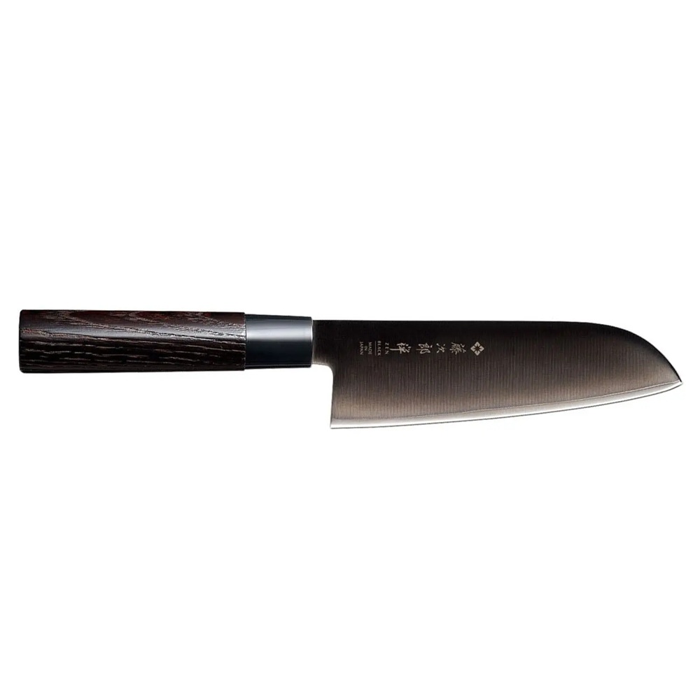 Μαχαίρι Santoku 16.5cm Black Zen Λαβή Καστανιάς Tojiro FD-1567 - 