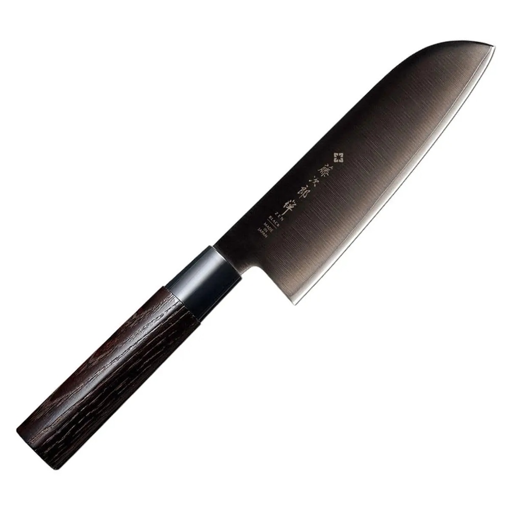 Μαχαίρι Santoku 16.5cm Black Zen Λαβή Καστανιάς Tojiro FD-1567 - 5