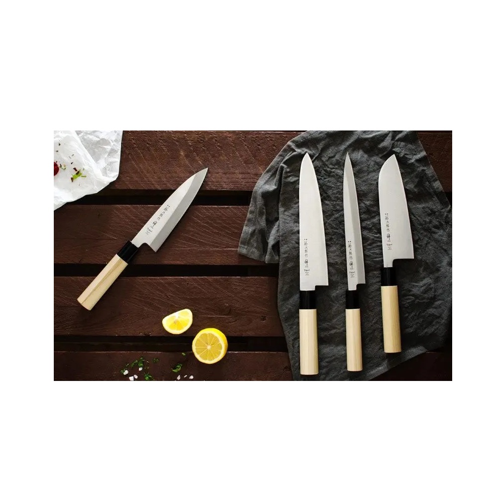 Μαχαίρι Santoku 16.5cm Zen Λαβή Βελανιδιάς Tojiro FD-567 - 4