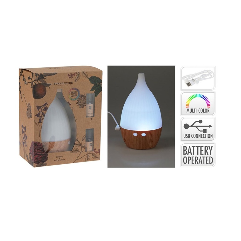Υγραντήρας Χώρου ABS Με Άρωμα LED Πολύχρωμος 10x18cm Koopman CC5056760 - 2