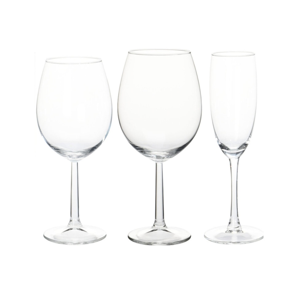 Σετ Ποτηριών Γυάλινο Κρασιού και Σαμπάνιας 18 Τεμαχίων 580ml 430ml 180ml Koopman CC7000530 - 1