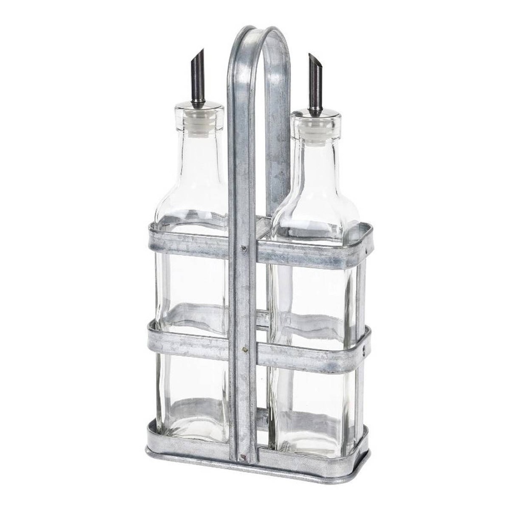 Σετ Λαδόξυδο Γυάλινο Με Μεταλλική Βάση 2x300ml Koopman CD1001650 - 