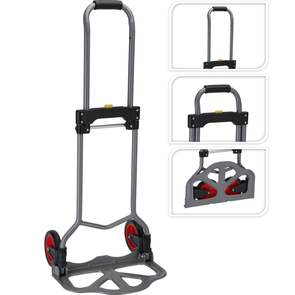 Καρότσι Μεταφοράς Πτυσσόμενο Ατσάλινο Έως 60kg 37,5x38,5x95cm Koopman CY8001260 - 2