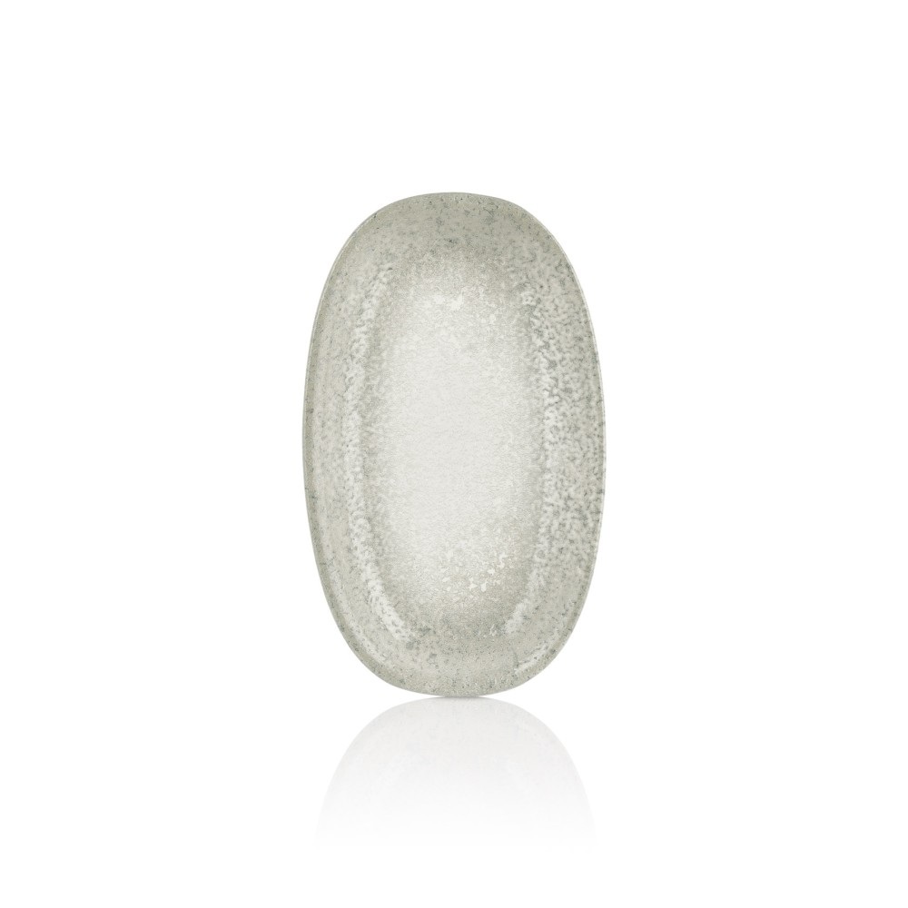Πιατέλα Οβάλ Πορσελάνης Αλουμίνα 19x11cm Natura Ocean ByBone 68-31331