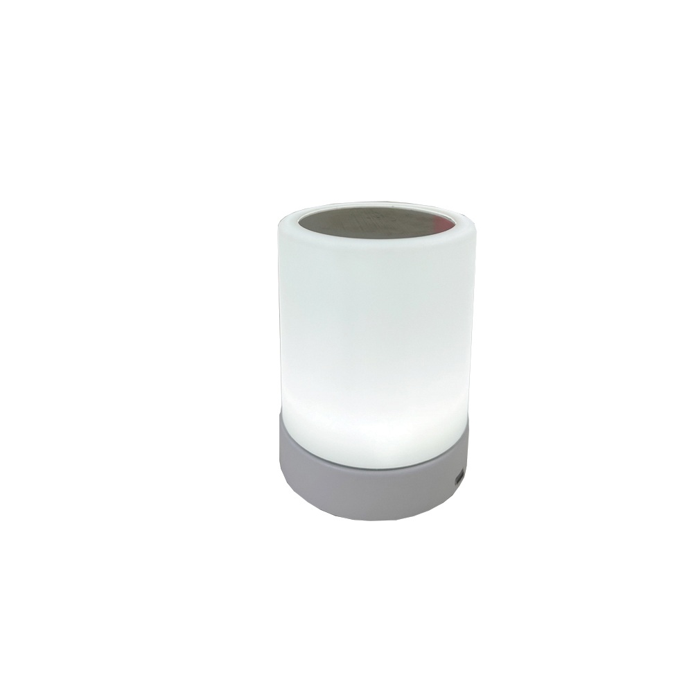 Επιτραπέζιο Φωτιστικό Αφής 3 Επιπέδων Φ10x13cm Silver Matte LAMP03 09-802 - 