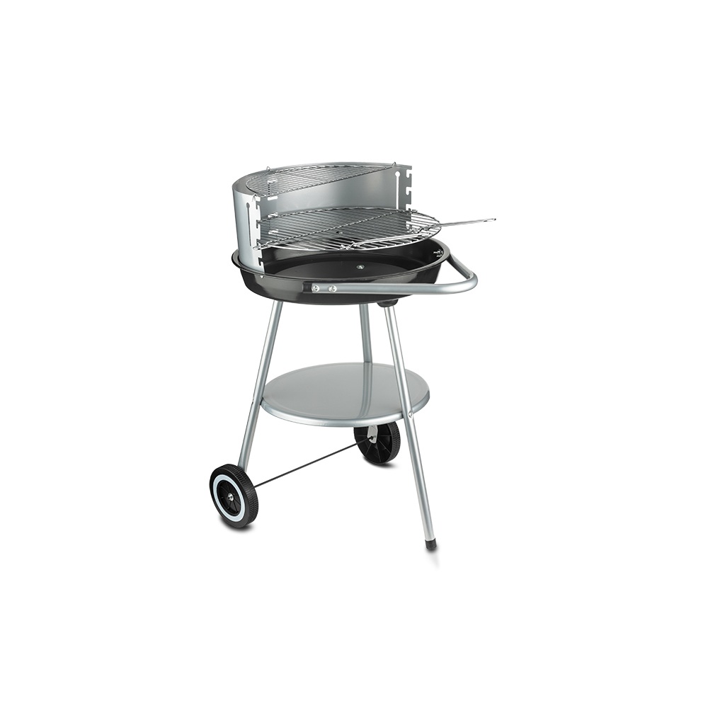 Ψησταριά Κάρβουνου Μεταλλική 47cm με Διπλή Σχάρα 59x47x78cm NAVA BBQ Guru 10-186-217 - 